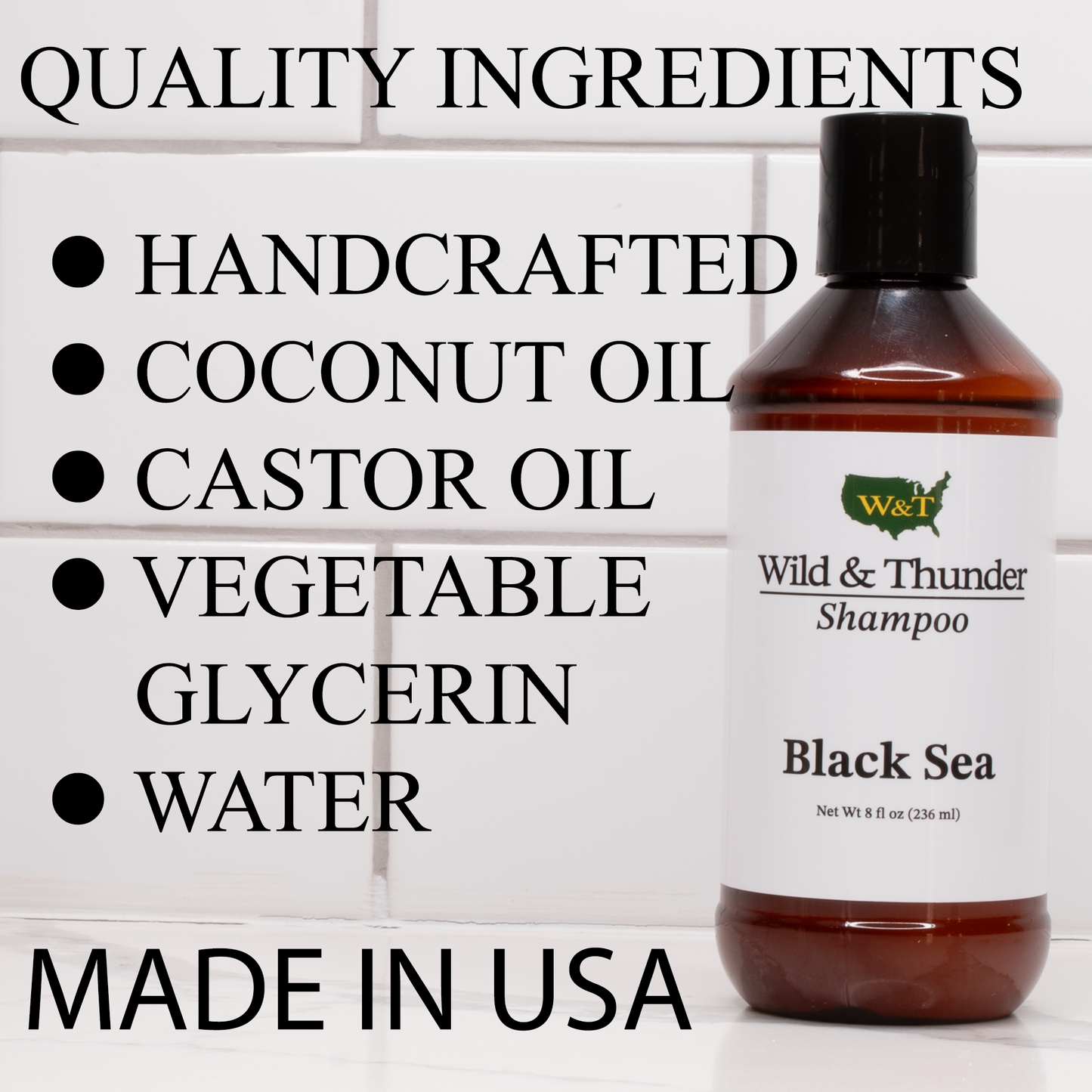 Natural Shampoo (Black Sea) 2-Bottles