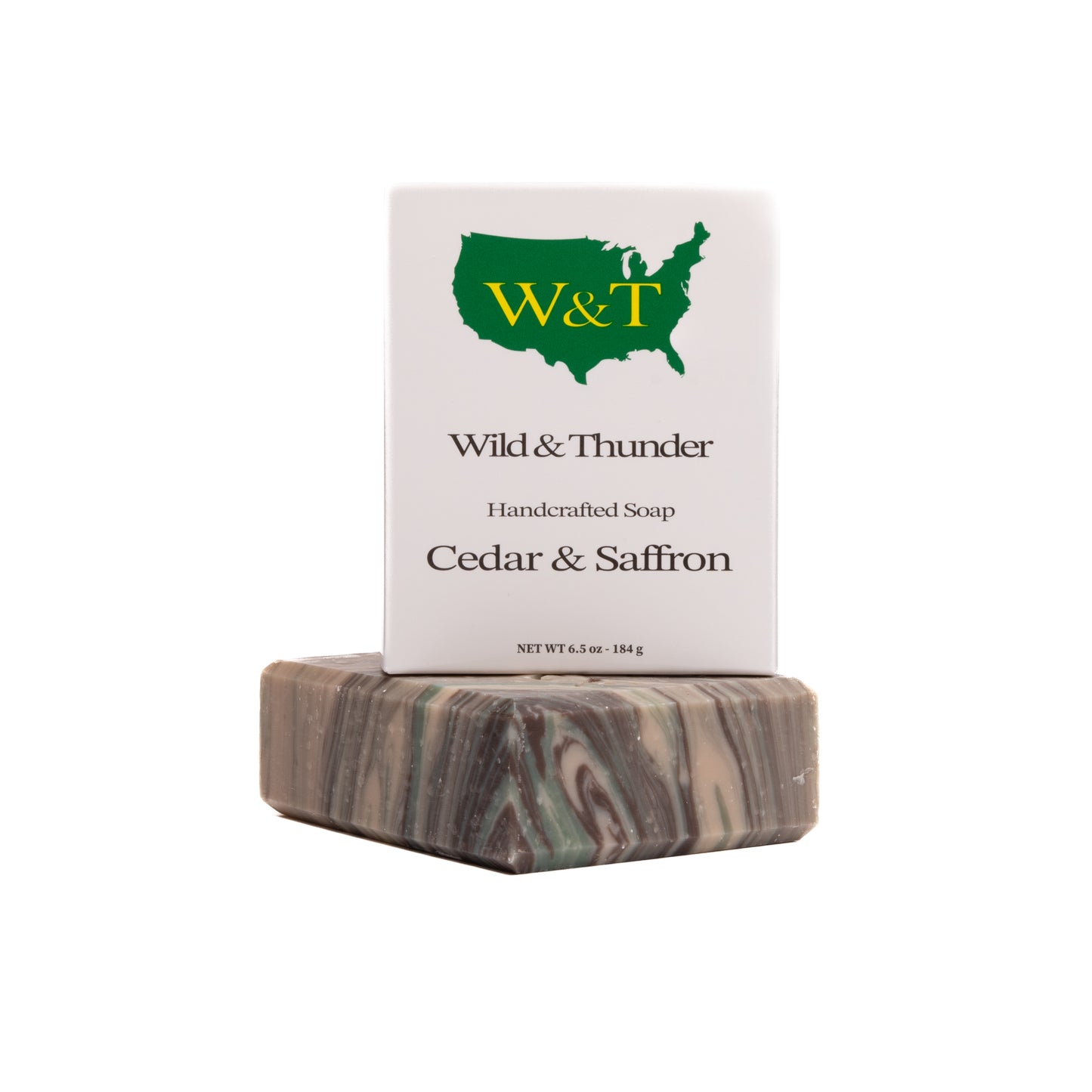 Natural Body Bar Soap (Cedar & Saffron) 2-Bars